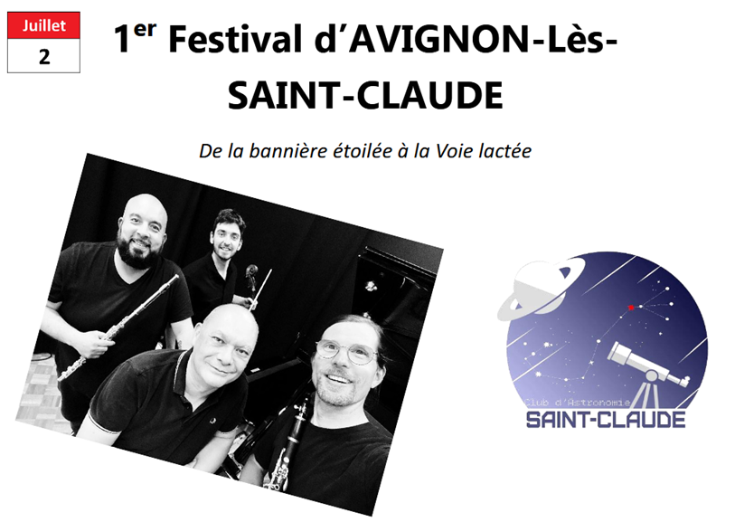 1er Festival d’AVIGNON Lès SAINT CLAUDE